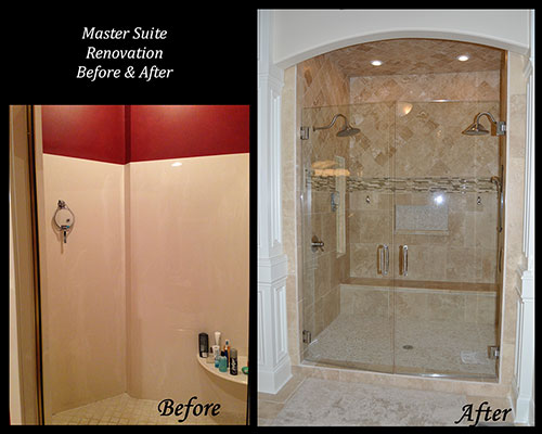 Alex Custom Homes - Master Suite Renovation, Before and After